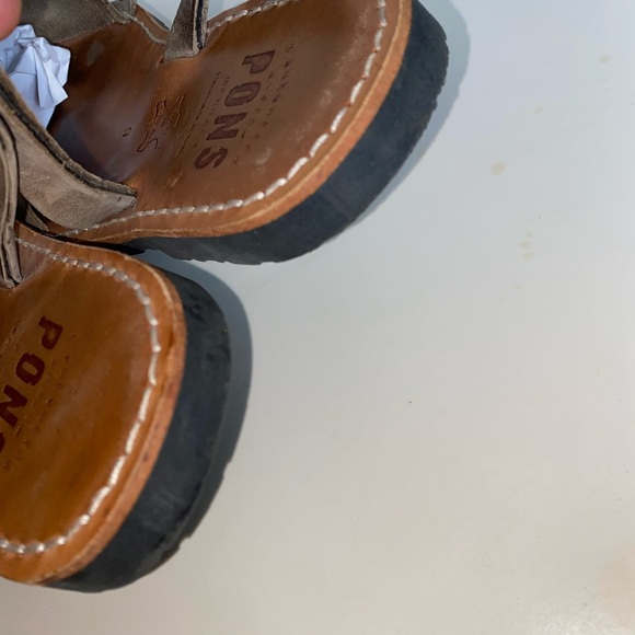 Pons Leather Slingback sandals Sz 9 Women’s - Picture 11 of 13